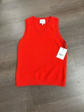 NEW WITH TAG Reformation Reese Cashmere Tank in Paprika size xs